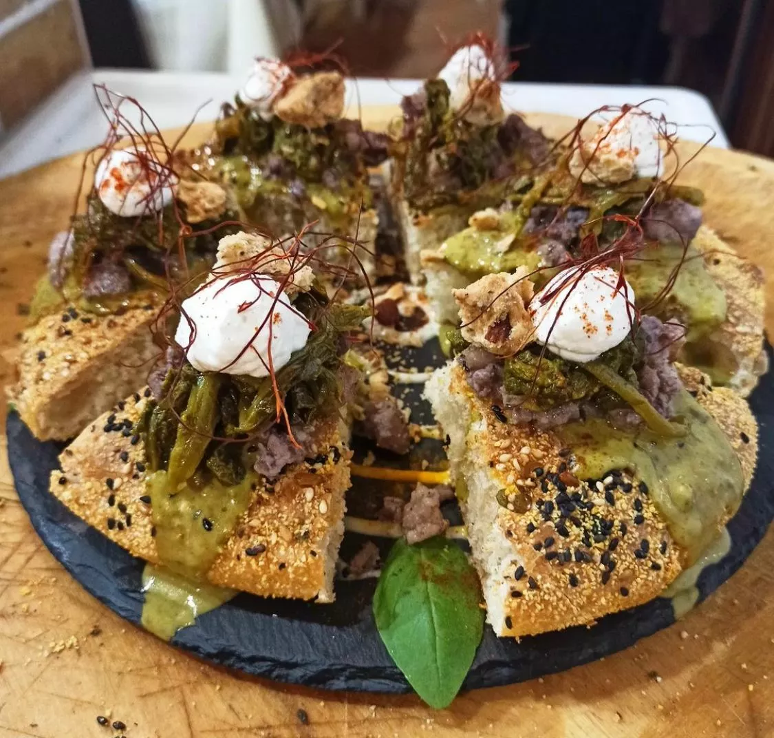 Impasto pizza contemporanea